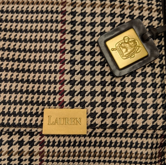 Classic Ralph Lauren Houndstooth Shoulder Bag - Picture 4 of 5